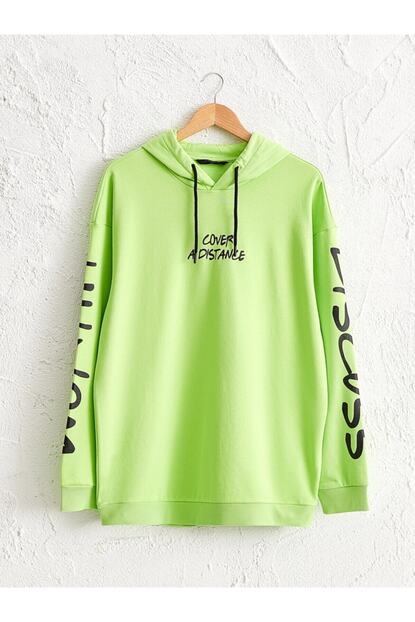 Lc Waikiki Erkek Neon Yesil Yesil Sweatshirt Trendyol