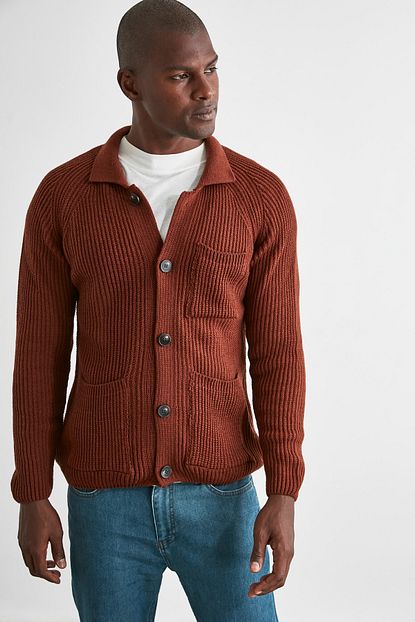 Trendyol Man Kiremit Erkek Hirka Tmnaw21hi0239 Trendyol