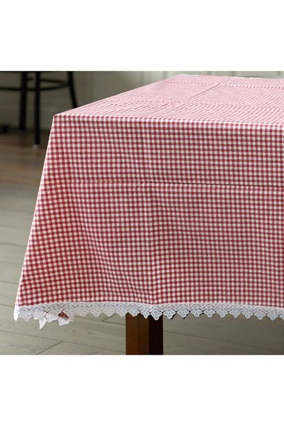 Sark Home Kirmizi Gupurlu Kare Masa Ortusu 170x170cm Trendyol