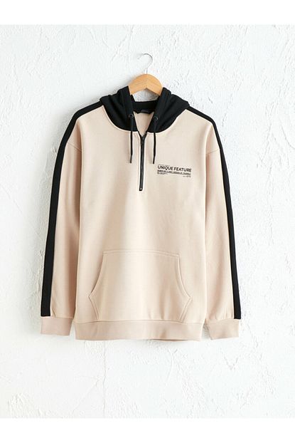 Lc Waikiki Erkek Bej Sweatshirt Trendyol