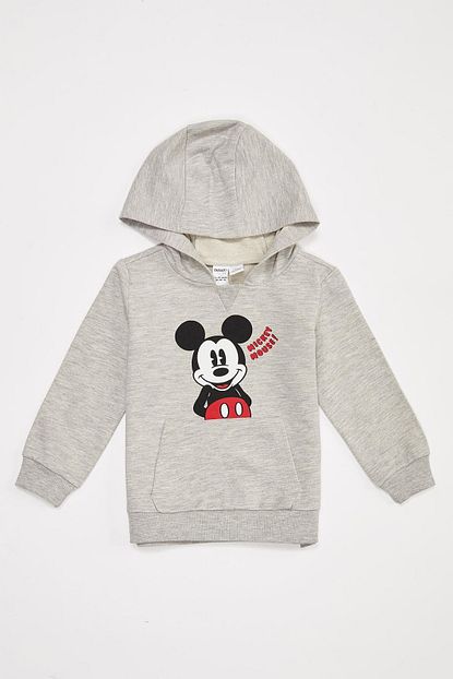 Defacto Erkek Bebek Gri Baskili Sweatshirt Trendyol