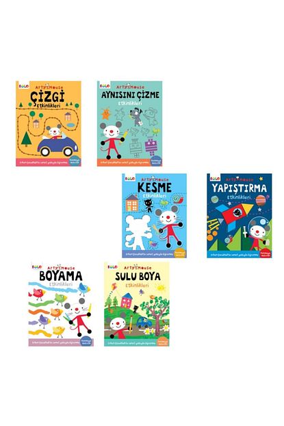 Eolo Arty Mouse Okula Hazirlik Etkinlikleri Seti 6 Kitap Trendyol
