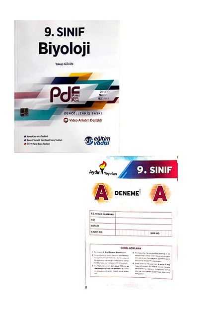Egitim Vadisi Yayinlari 9 Sinif Biyoloji Pdf Aydin Yay Deneme Sinavi Hediyeli 2020 Trendyol