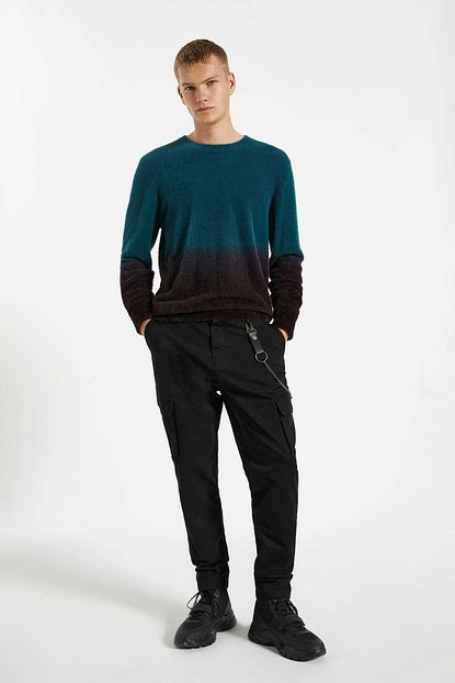 Pull Bear Erkek Siyah Slim Fit Kargo Pantolon 09678512 Trendyol