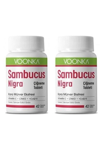Voonka Sambucus Nigra Cigneme Tableti 42 Adet X 2 Adet Trendyol