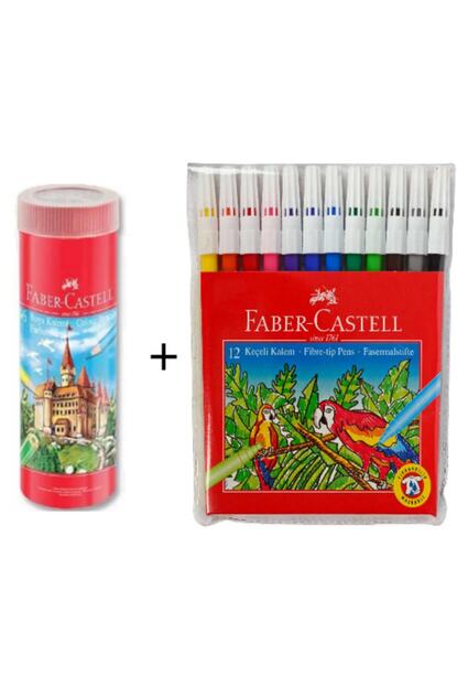 Faber Castell 36 Li Tup Kuru Boya 12 Renk Keceli Kalem Trendyol