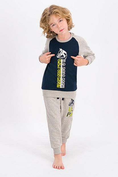 U S Polo Assn Erkek Cocuk Lacivert Esofman Takimi Trendyol