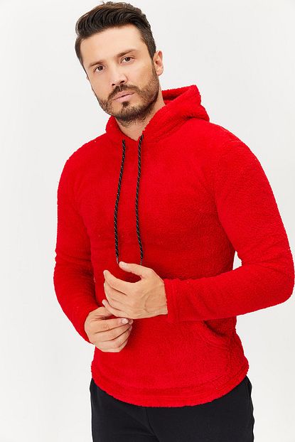 Depovip Erkek Kirmizi Sweatshirt Trendyol