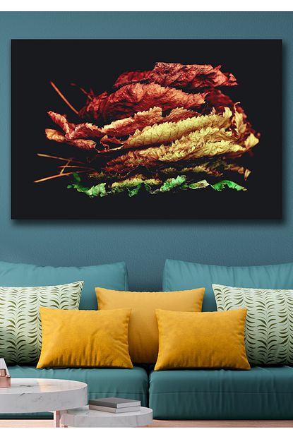 Hediyeler Kapinda Sari Renk Gecisleri Kanvas Duvar Tablo 100x140 Trendyol