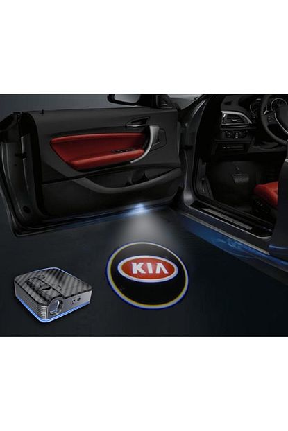 Strongmotors Kia Araclar Icin Pilli Yapistirmali Kapi Alti Led Logo Trendyol
