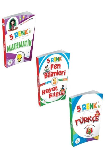 5 Renk Yayinlari 5 Renk 3 Sinif Tum Dersler Seti 3 Kitap Trendyol