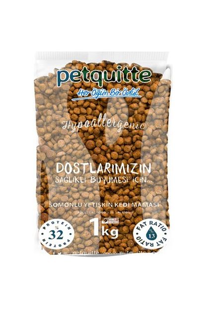 petquitte somonlu yetiskin kedi mamasi seffaf poset 1 5 kg fiyati yorumlari trendyol