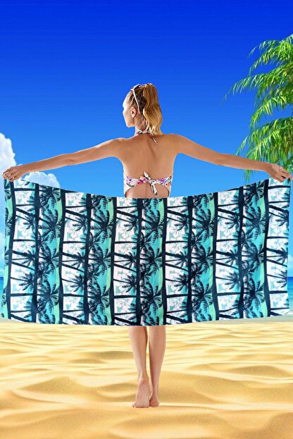 Soulmate Fethiye Mikrofiber Ultra Emici Hafif Ince Ve Büyük Boy Plaj Spor Ve Seyahat Havlusu 140×70 Cm