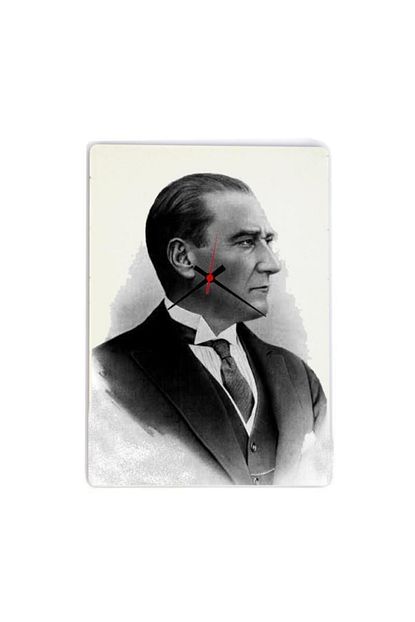 Milli Hediye Mustafa Kemal Ataturk Ahsap Tablo Saat Trendyol