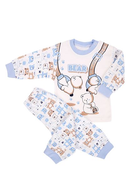 Zepkids Erkek Bebek Pijama Takimi Bear Baskili 1 2 Yas Trendyol