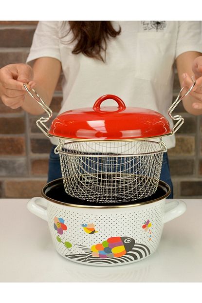 Pamir Home Kizartma Tenceresi Kirmizi 22 Cm Trendyol