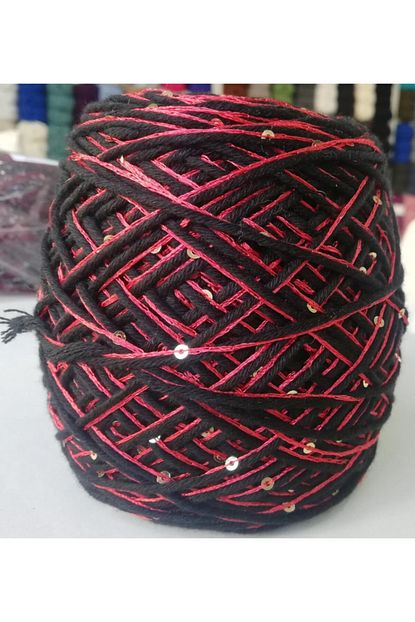 Ruya Kirmizi Siyah Karisik Renkli Sarma Orgu Ipi 1 Kg Trendyol