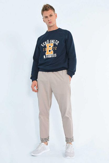 Ecko Unltd Piq Bej Oversize Erkek Chino Pantolon Trendyol