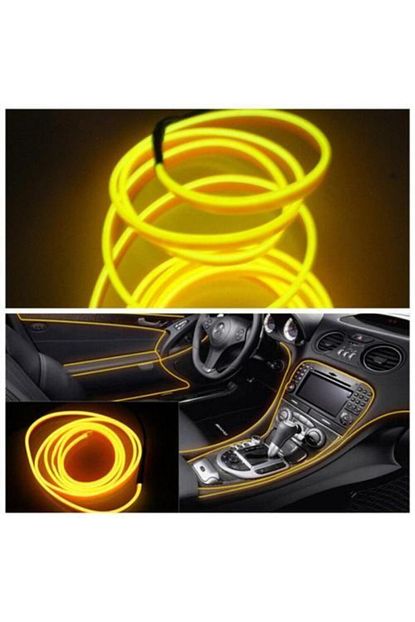 dekohop arac ici neon ledi ip led 2 metre sari fiyati yorumlari trendyol