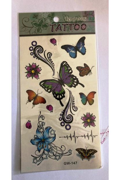 One Spray Tattoo Minimal Kelebekler Yapistirma Sticker Dovme Gecici Dovme Temporary Tattoos Trendyol