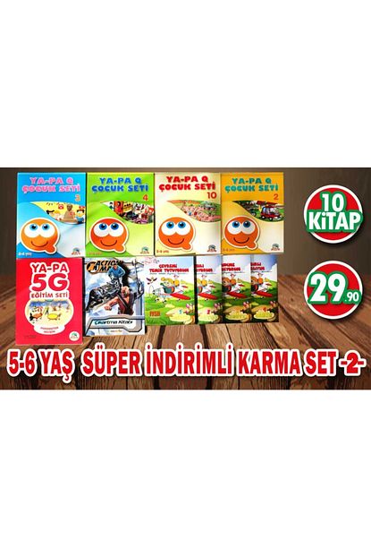 Ya Pa Yayinlari 5 6 Yas Super Indirimli Karma Etkinlik Seti 2 Trendyol