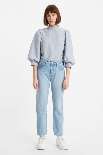 Levi S Kadin Mavi Yuksek Bel Pamuk Jeans Kot Pantolon 36200 501 Trendyol