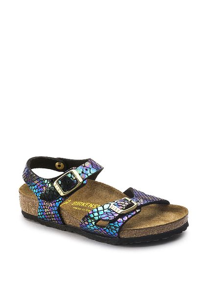 birkenstock shiny snake black multi bebek sandalet 1brkk2017014 fiyati yorumlari trendyol