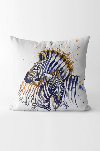 Pastel Dekor Zebra Bebek Odasi Dekoratif Yastik Kirlent Kilifi Trendyol