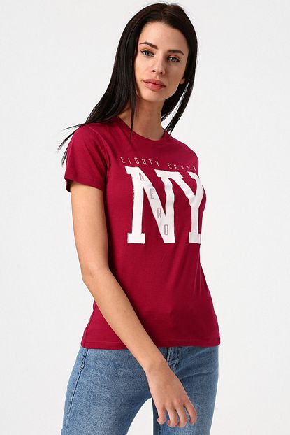 Aeropostale Kadin Kirmizi Tisort 503182920 Trendyol