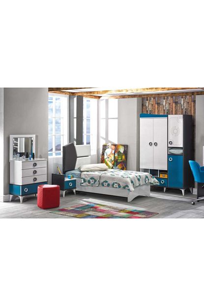 Kaykolsan Home Cocuk Odasi Takimi Karyola Dolap Sifonyer Z Steel01 Trendyol