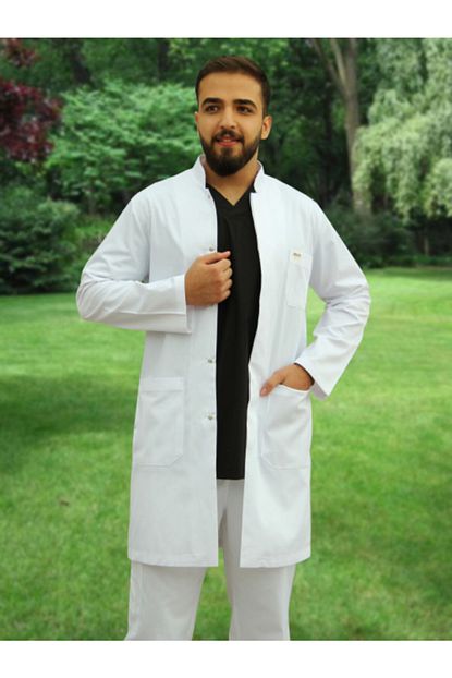 Candas Uniform Dis Nakisi Detayli Grey Red Gabardin Bay Dis Doktoru Onluk Gr 07 Trendyol