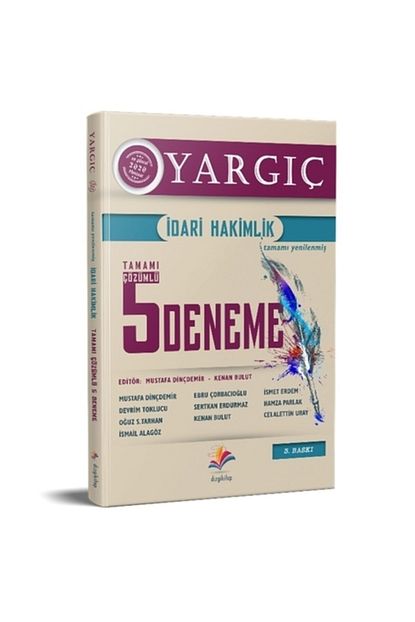 Dizgi Kitap Yargic Idari Hakimlik Tamami Yenilenmis Cozumlu 5 Deneme Sinavi Yayinlari 2020 Trendyol