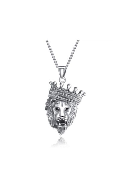 Chavin Kral Taci Aslan Kafasi Celik Hip Hop Erkek Kolye Ds79by Trendyol