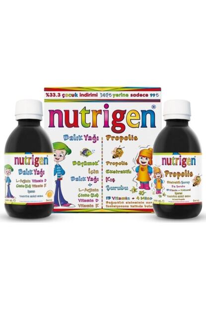 Nutrigen Balik Yagi Surup 200ml Propolis Surup 200ml Trendyol
