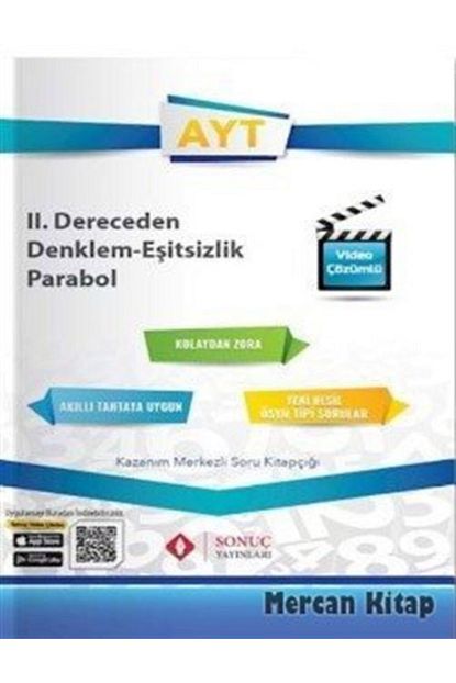 Sonuc Yayinlari Ayt Ii Dereceden Denklem Esitsizlik Parabol Video Cozumlu Trendyol