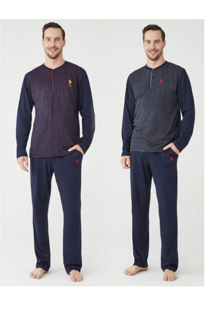 U S Polo Assn Us Polo Erkek Pijama Takimi Trendyol