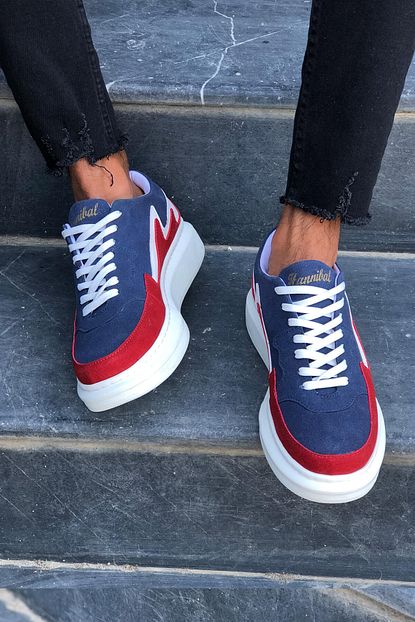 Kirmizi Ayakkabi Erkek Lacivert Sneakers Ayakkabi Trendyol