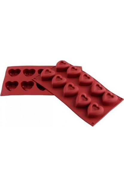 Partini Sec Kalp Seklinde Silikon Kek Kalibi 17cm X 30cm Pasta Malzemeleri Trendyol