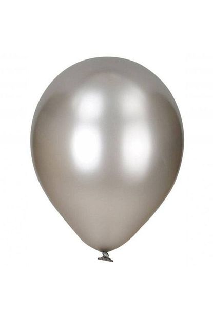 Hizlibuldum Balon Metalik Gumus Renk 20 Li Paket Helyum Uyumlu Trendyol