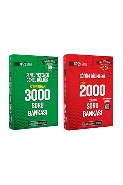 Pegem Akademi Yayincilik Pegem 2021 Kpss Genel Yetenek Genel Kultur Ve Egitim Bilimleri Soru Bankasi Seti Trendyol