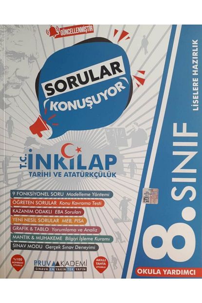 Pruva Akademi 8 Sinif Lgs Guncel Inkilap Tarihi Sorular Konusuyor Soru Bankasi 2021 Lgs Kitaplari Trendyol