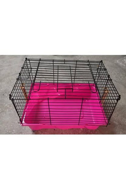 Orijin Tavsan Hamster Guinea Pig Kafesi Metal 30x33x45 Cm Pembe Trendyol