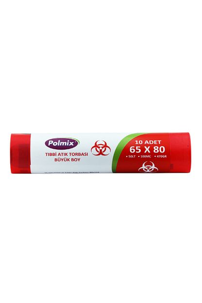 Polmix Buyuk Boy Tibbi Atik Cop Torbasi 470 Gr 6 Adet Kirmizi 65 X 80 Cm Trendyol