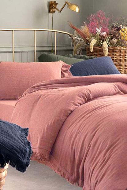 evim ve moda mercan muslin cift kisilik nevresim takimi fiyati yorumlari trendyol