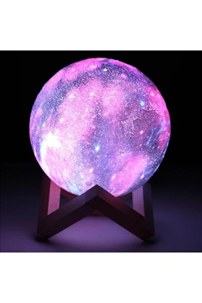 Nesever Renk Degistiren Galaksi Gezegen Gece Lambasi 3d Ay Lamba Trendyol