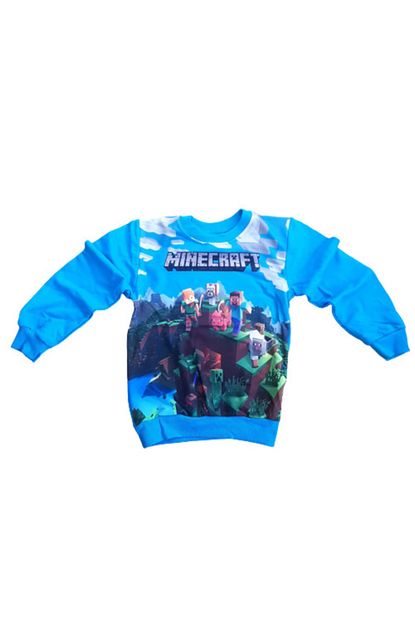 Minecraft Erkek Cocuk Minecraft Ozel Tasarim Sweatshirt Trendyol