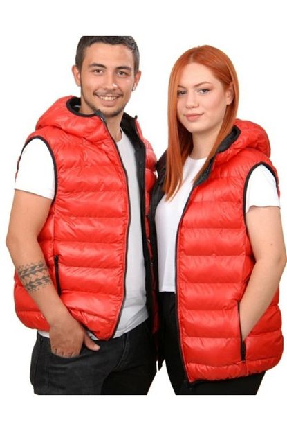 Beyex Unisex Kirmizi Sisme Yelek Trendyol