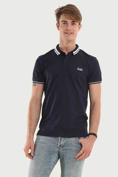 Ucla Hammer Lacivert Polo Yaka Erkek T Shirt Trendyol