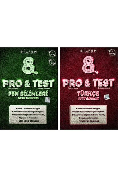 Bilfen Yayincilik Bilfen Yayinlari 8 Sinif Lgs Pro Test Fen Turkce Soru Bankasi Seti 2 Kitap Trendyol