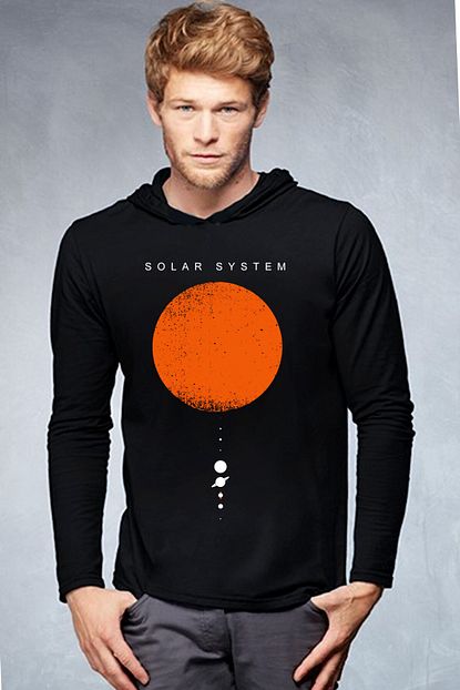 Rock Roll Erkek Siyah Gunes Sistemi Kapsonlu Uzun Kollu T Shirt Trendyol